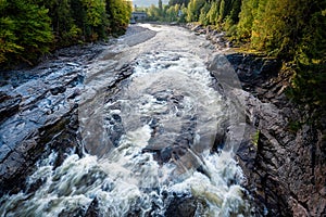 Norwegian Landscape, view into a riverbed