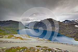 View of Djupvatnet lake near Geirangerfjord, Dalsnibba - Norway - Scandinavia photo