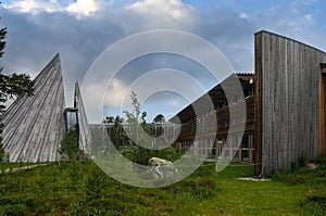 Sami parliament in Lapland, Norway photo