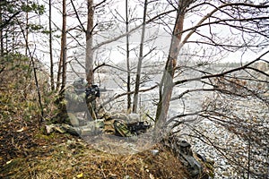 Norwegian soldiers in the forest