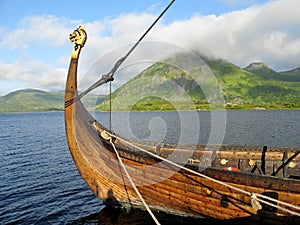 Norwegian viking warship photo