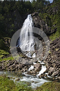 Norwegian waterfall near Latefossen