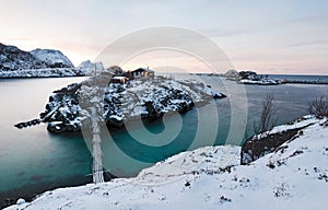 Norwegian winter panorama.