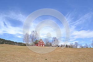 Norwegians farm in the spring