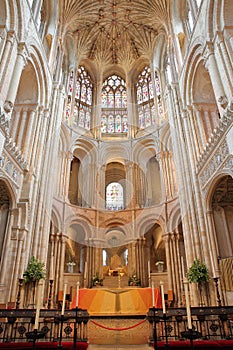 The pulpitum and the Altar in Norwich Cathedral