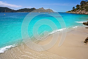 Nosa Senora beach in Islas Cies islands of Vigo