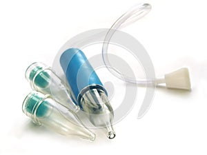 A nosal aspirator for babies