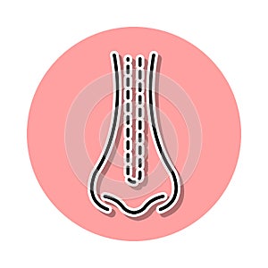 Chirurgia icona. semplice magro linea contorno vettore da contro icone un sito ragnatela O 