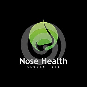 Nose Health logo vector, Nose icon illustration design template