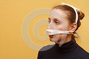 Nose injury medical first aid bandage