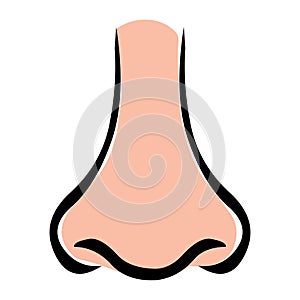 Nose .Nose logo icon illustration.