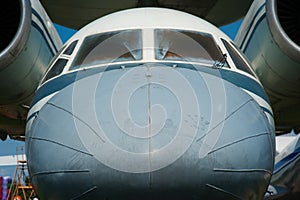 Nose of the old Soviet passenger plane