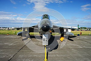 Nose view of Hawker Hunter