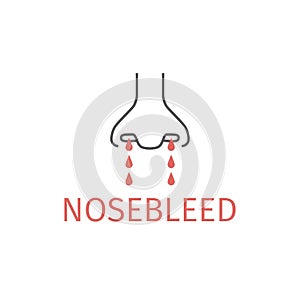 Nosebleed line icon