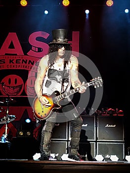 NoSoundFest Servigliano, Italy. Slash and the Conspirators Durin a show of the Living the dream World Tour 2019