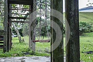 Nostalgia abandoned play area for kids due to COVID-19 pandemic