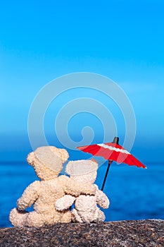 Nostalgic Friendship Hug at Sea