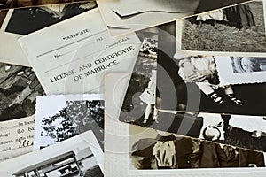 Nostalgic Old Photographs and Documents photo