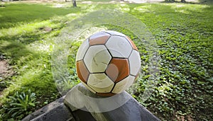 Nostalgic Reverie. The Evocative Essence of Soccer's Classic Ball. photo