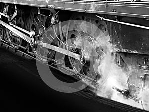 Nostalgic steam loco wheels