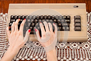 Nostalgic Typing: Embracing Retro Technology