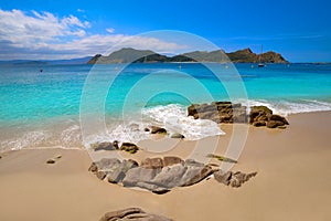 Nostra Senora beach in Islas Cies islands of Vigo