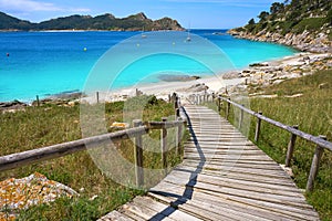 Nostra Senora beach in Islas Cies islands of Vigo photo