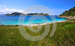 Nostra Senora beach in Islas Cies islands of Vigo photo