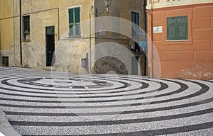 Nostra Signora della Concordia church square in Albissola Marina