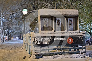 Nostrand Avenue Station in Nor'Easter photo