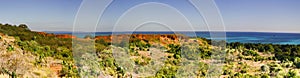 Nosy Iranja a tropical beach in Madagascar - panoramic view