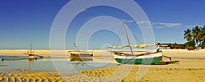 Nosy Iranja a tropical beach in Madagascar - panoramic view