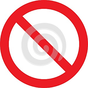 Not Allowed Sign
