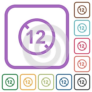 Not allowed under 12 simple icons