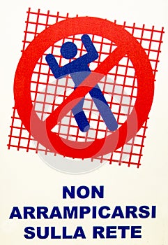 Not climb on the net