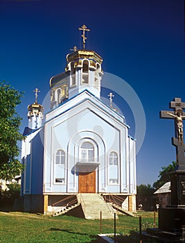 Not finished construction of the orthodox church.