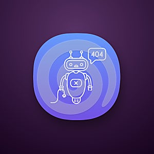 Not found error chatbot app icon