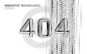 404 not found page web error. Web problem warning information template support fail background. Data flow coding symbol