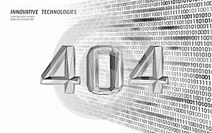 404 not found page web error. Web problem warning information template support fail background. Data flow coding symbol