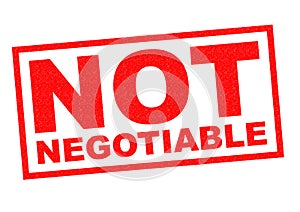 NOT NEGOTIABLE