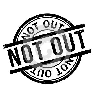 Not Out rubber stamp
