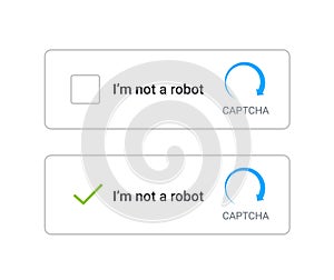 Not robot captcha vector test image obstacle computer. Captcha code internet public password not robot worry