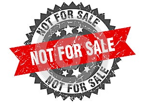 not for sale stamp. not for sale grunge round sign.