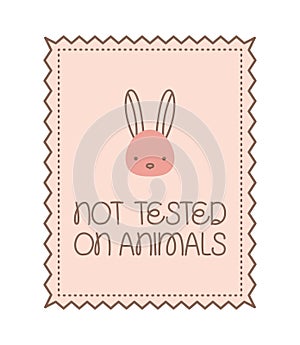 not tested on animals card