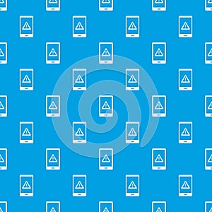 Not working phone pattern seamless blue