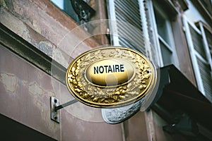 Notaire sign photo