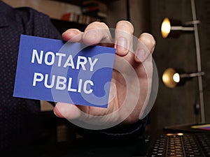 Notary Public is shown using the text