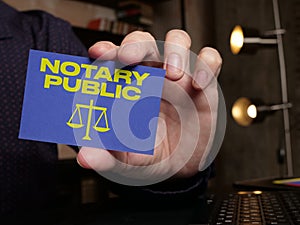 Notary Public is shown using the text