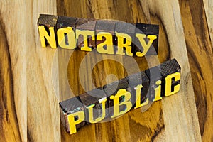Notary public stamp legal law document business paper seal