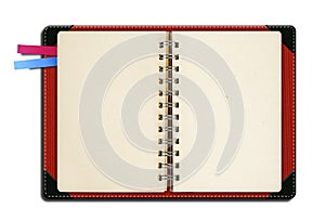 Note book with bookmark
